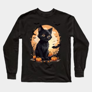 Halloween kitty Long Sleeve T-Shirt